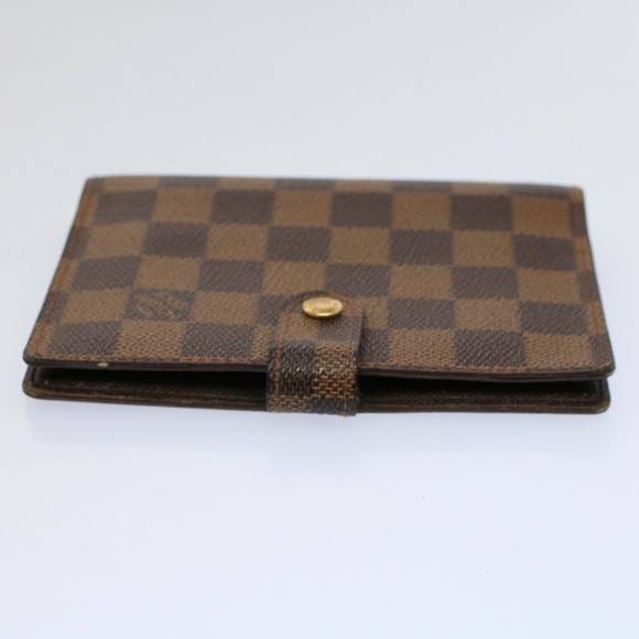 LOUIS VUITTON Damier Ebene Agenda PM Day Planner Cover R20029 LV Auth 58840 - Picture 4 of 16